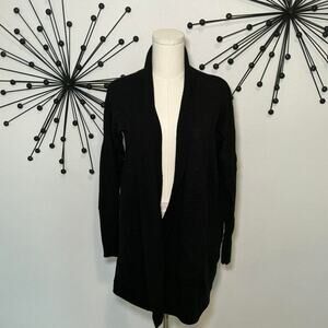 Lululemon black open front cardigan size 6